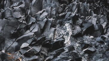 Beautiful basalt texture, Iceland