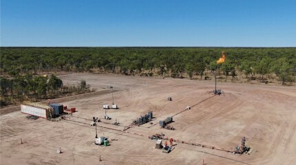shale-gas well in the Beetaloo Basin of the Northern Territory, Australia
