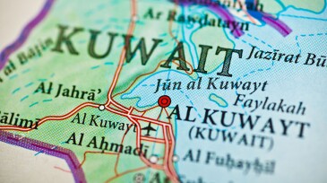 Kuwait map.