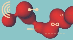 Abstract background with flowing liquid form. 3D liquid amorphous graphic element. Composition in dotwork style. Vector illustration for banner, flyer, poster, cover, brochure or presentation.