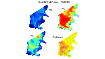 Fig. 1—Asgard remaining-oil maps.