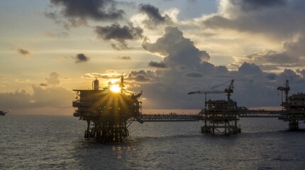 Offshore oil rigs or oil and gas production platforms