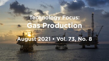 Gas Production intro with offshore platform