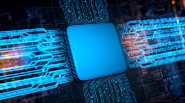 CPU and Computer chip concept Central Computer Processor 3D rendering