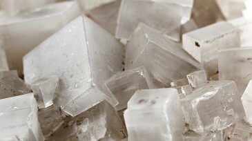 detail of crystal salt