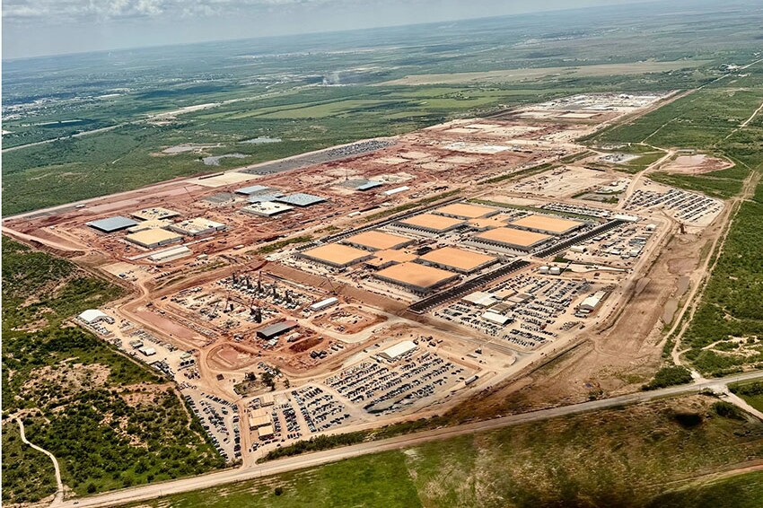 Construction at the OpenAI‑led Stargate initiative kicked off at Project Ludicrous in Texas earlier this year. Source: Crusoe.