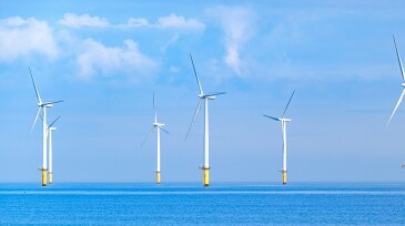 Offshore windfarm in the UK