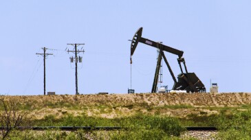 Pumpjack on Oilfields of Texas