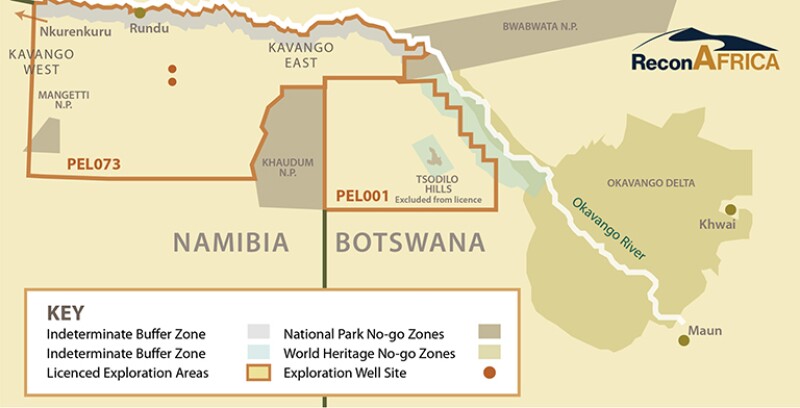 ReconAfrica Map