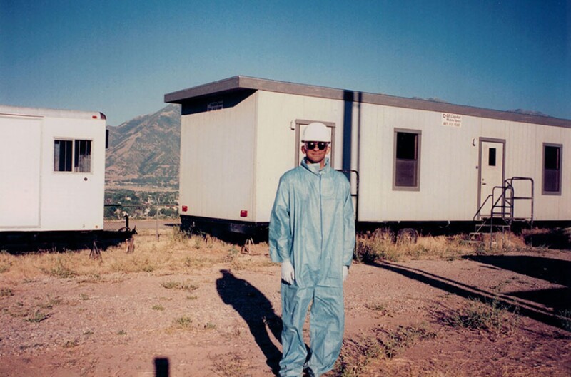 Varadarajan Dwarakanath at the Hill Air Force Base in Utah in 1996 while doing aquifer remediation of trichloroethylene.