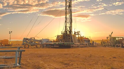Helium drilling operations at Desert Mountain Energy’s Holbrook project in Arizona.