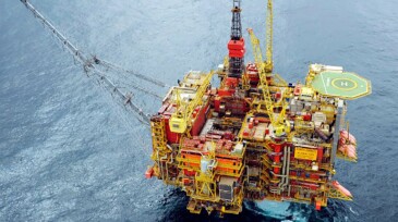 Statfjord field platform.