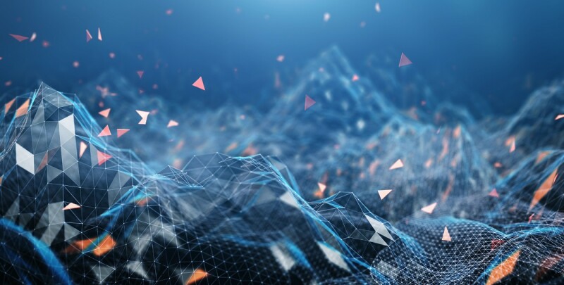 Digital Landscape (Blue)