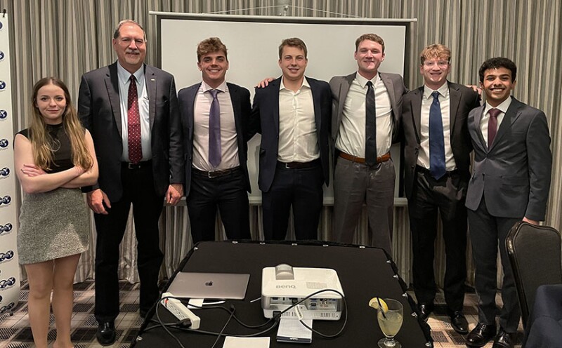 Terry visited the students at Penn State and helped celebrate a successful year at their banquet.