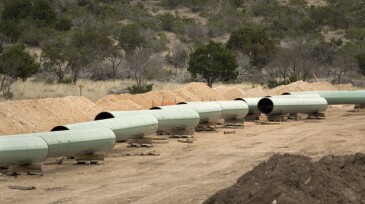 Natural gas pipeline construction Crockett County Ozona Texas Gulf Coast Express
