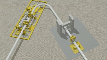 36-in. U-shaped tie-in spool.