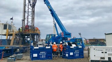 A permanent fiber-optic cable installation on well casing at the CO2CRC carbon storage research site in Otway, Australia.