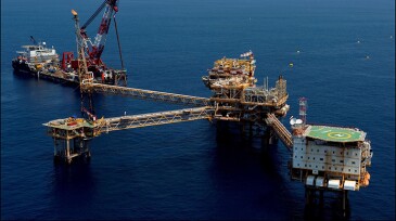 Yadana field platform.