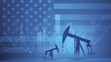 Financial background - oil derricks