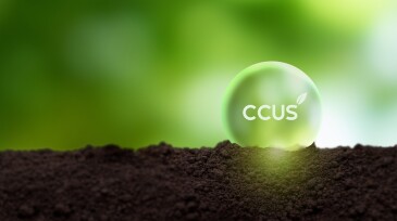 Carbon Capture, Utilization and Storage (CCUS) concept. Technology of CO2 capturing and store it underground or use it in other industrial production processes. Net zero target, limit global warming.