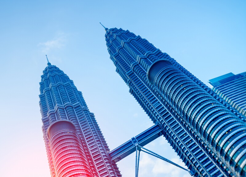 Petronas Towers, Kuala Lumpur, Malaysia.