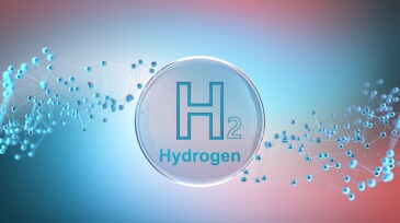 Abstract hydrogen h2 molecular structure