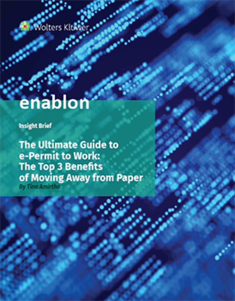 Report cover for The Ultimate Guide to e-Permit to Work: The Top 3 Benefits of Moving Away from Paper