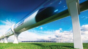 Modern technologies in transport and energy. 3d rendering.