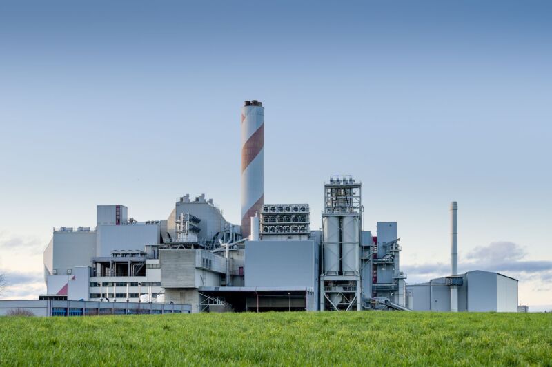 An industrial site.