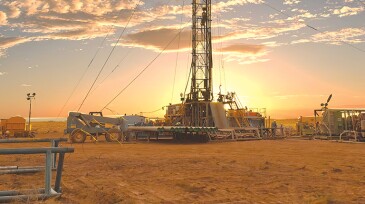 Helium drilling operations at Desert Mountain Energy’s Holbrook project in Arizona.