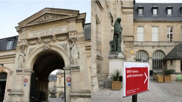 Entrance of Musée des Arts et Métiers to celebrate the 40th anniversary of SPE France.