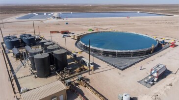 One of Aris Water Solutions’ Permian Basin water-management facilities.