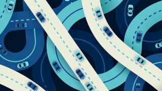 City urban street roadway driving network background pattern design element representing traffic and road congestion.