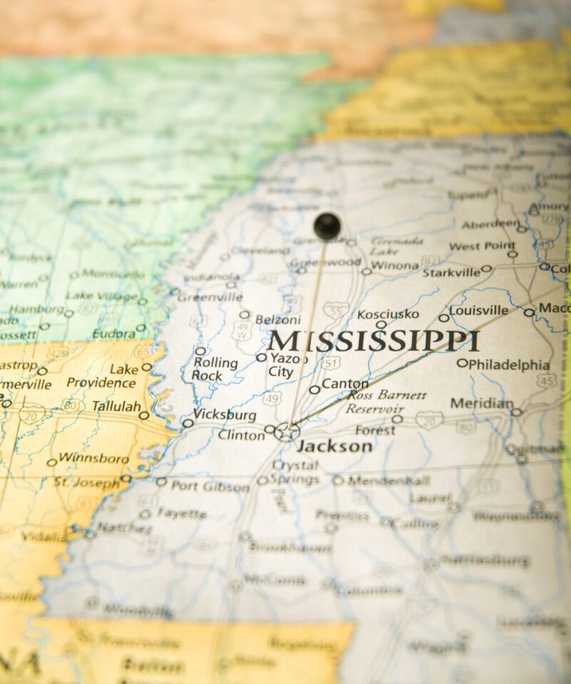 Map of Mississippi