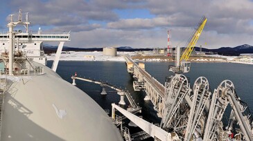 LNG plant in Sakhalin Island, Russia.