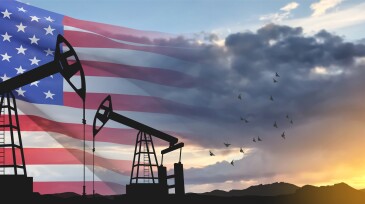 USA Oil Industry concept