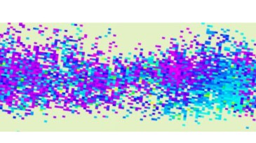 Plan view of microseismicity around a well.