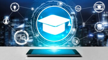 E-learning for Student and University Concept