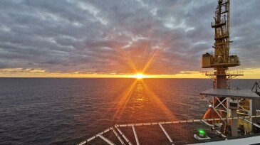 A beautiful offshore sunset