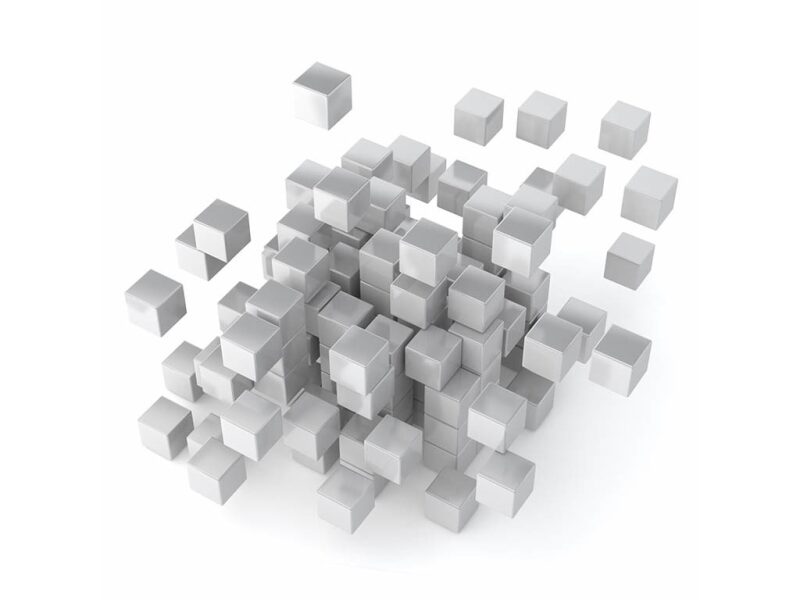 structure being built from many small parts