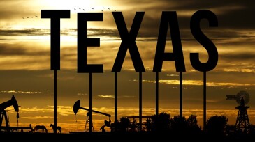An oil field in Texas