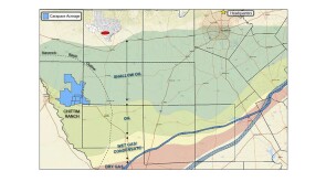 Fig. 1—The Eagle Ford Trend within the Maverick Basin at Chittim Ranch.
