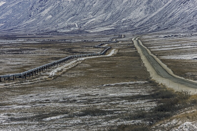 The Trans-Alaska Pipeline System (TAPS) includes the Trans-Alaska crude oil pipeline. It is commonly called the Alaska pipeline, trans-Alaska pipeline, or Alyeska pipeline, (or the pipeline as referred to in Alaska), but those terms technically apply only