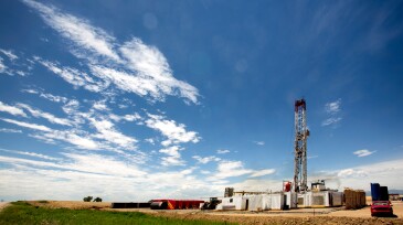 Mountain Drilling Fracking Rig