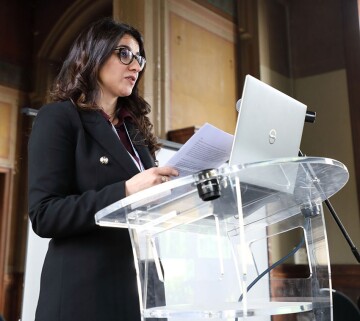 Zahraa Alkalby, 2025 SPE France President, opens the evening with remarks honoring SPE France’s legacy and future.