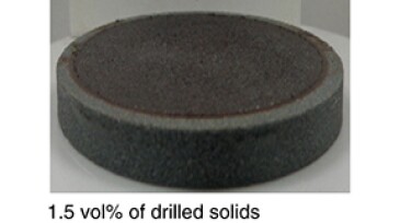 breaker-system soaking using the RDIF with different levels of contamination with drilled solids