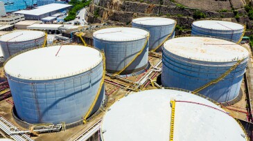 Oil Storage tanks in Hong Kong