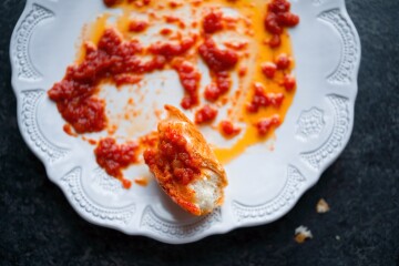 italian ritual of "fare la scarpetta"