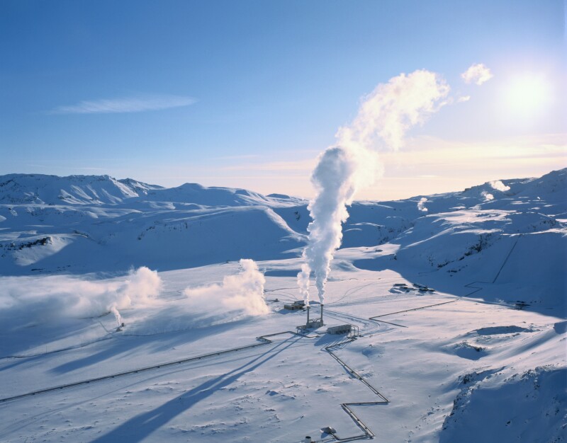 South Central Iceland, Nesjavellir geothermal power plant.