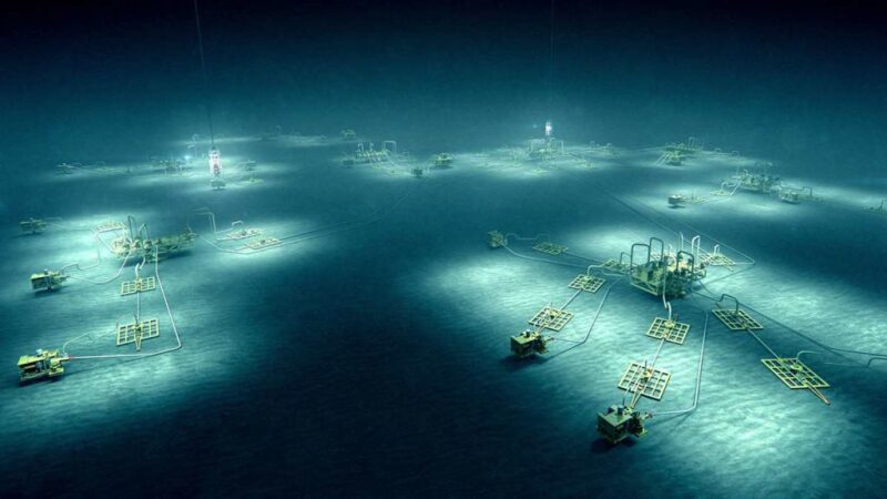 Illustration of subsea facilities